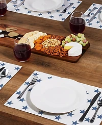 CounterArt Denim Stars Premier Fabric Placemats, Set of 4