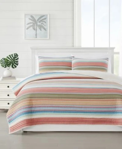Oceanfront Resort Palm Beach Yarn Dye Stripe Quilt Sets