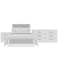 Catriona 3pc Bedroom Set (Full Upholstered Bed, Dresser & 2-Drawer Nightstand), Created for Macy's