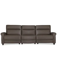 Thandler Zero Gravity Leather Sectional Collection Created For Macys