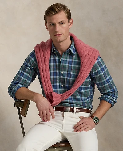 Polo Ralph Lauren Men's Classic-Fit Plaid Oxford Shirt