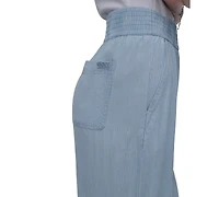 Dkny Jeans Women's Pull-On Wide-Leg Ankle Pants