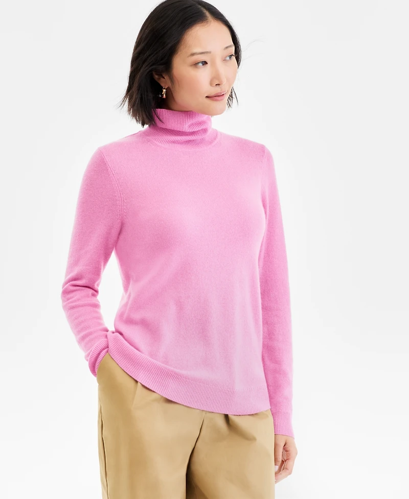 Charter Club Women's 100% Cashmere Turtleneck Sweater, Macy's Exclusive