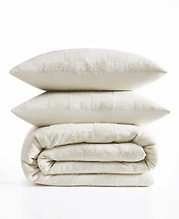 Truly Soft Textured Checkered 3-Pc. Duvet Cover Set, Full/Queen