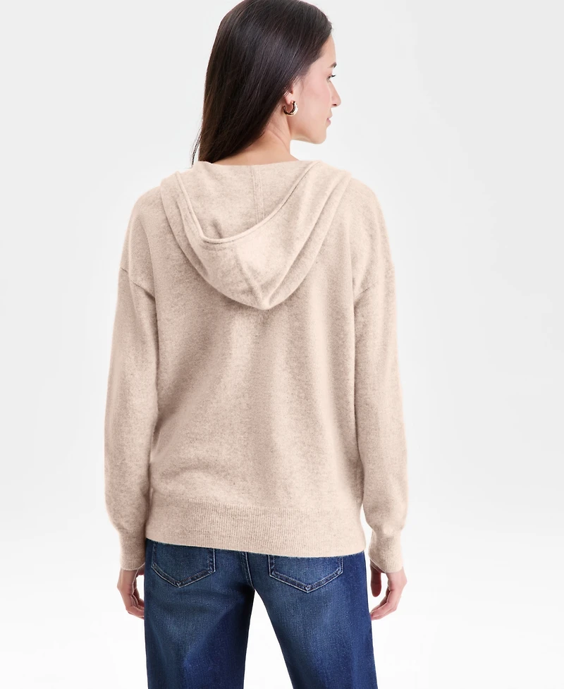 Charter Club Women's 100% Cashmere Zip Hoodie, Macy's Exclusive