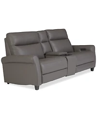 Thandler 3-Pc. Leather Sofa with 2 Power Recliners and 1 Storage Console, Exclusively at Macy's