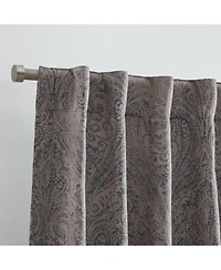 Elrene Home Fashions Vittoria Paisley Printed Blackout Curtain Panel