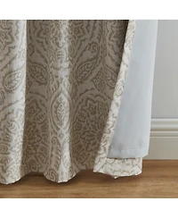 Elrene Home Fashions Giovanni Medallion Linen Blend Window Curtain Panel