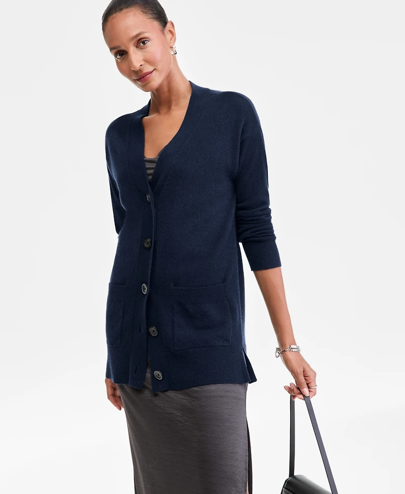 Charter Club Women's Button-Front 100% Cashmere Cardigan, Macy's Exclusive