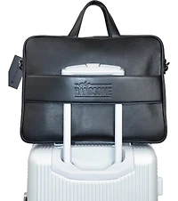 The Hey Handsome 18in Pebble Grain Genuine Leather Briefcase