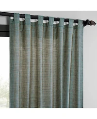 Raw Weave Linen Curtains (2 Panels) Window and Drapes, Rod Pocket Bedroom Curtains