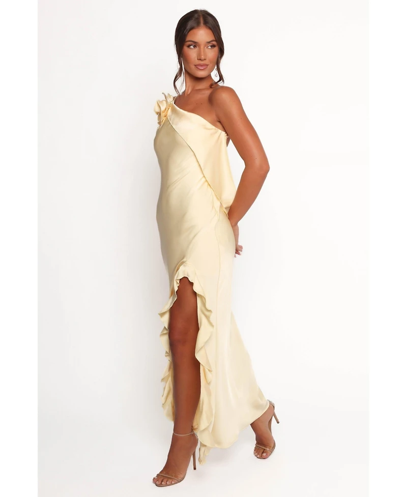 Petal and Pup Women's Aila Rosette One Shoulder Dress