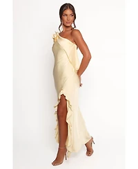 Petal and Pup Women's Aila Rosette One Shoulder Dress