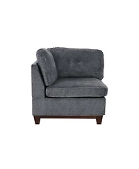 Streamdale 6-piece Chenille Modular Sectional with Ottoman