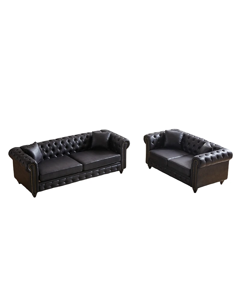 Streamdale Modern 5-Seat Sofa with Solid Wood Frame