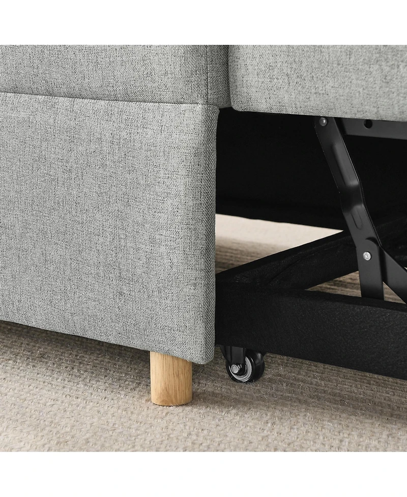 Streamdale Convertible Sofa Bed Recliner with Adjustable Backrest and Pullout Sofa Bed