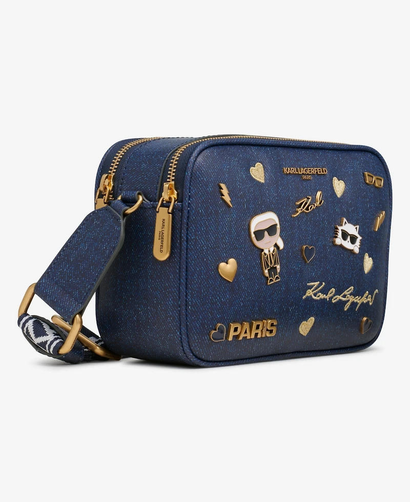 Karl Lagerfeld Paris Maybelle Crossbody with Pins