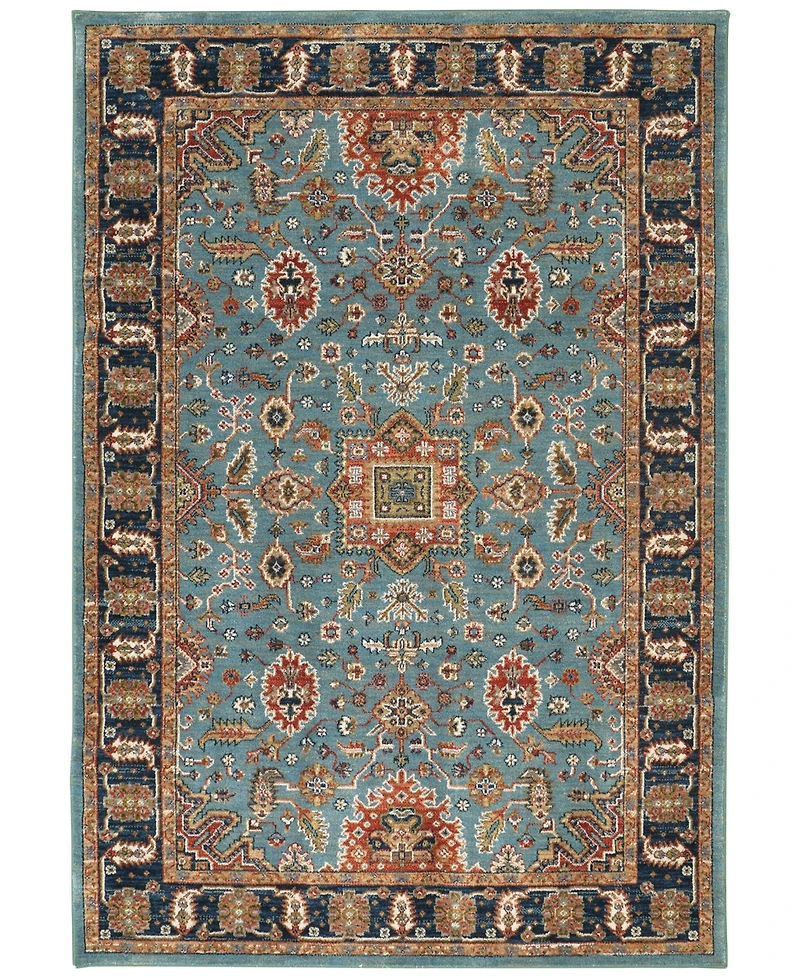 Closeout! Karastan Spice Market Deir Aquamarine 5'3" x 7'10" Area Rug