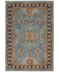 Closeout! Karastan Spice Market Deir Aquamarine 5'3" x 7'10" Area Rug