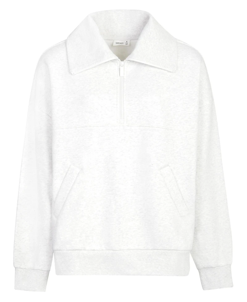 Lovall Women's All Szn Oversized 1/4 Zip Sweatshirt