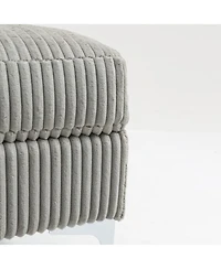 Streamdale Modular Sectional Sofa Square Ottoman Module,Storage Ottoman Footrest,Gray