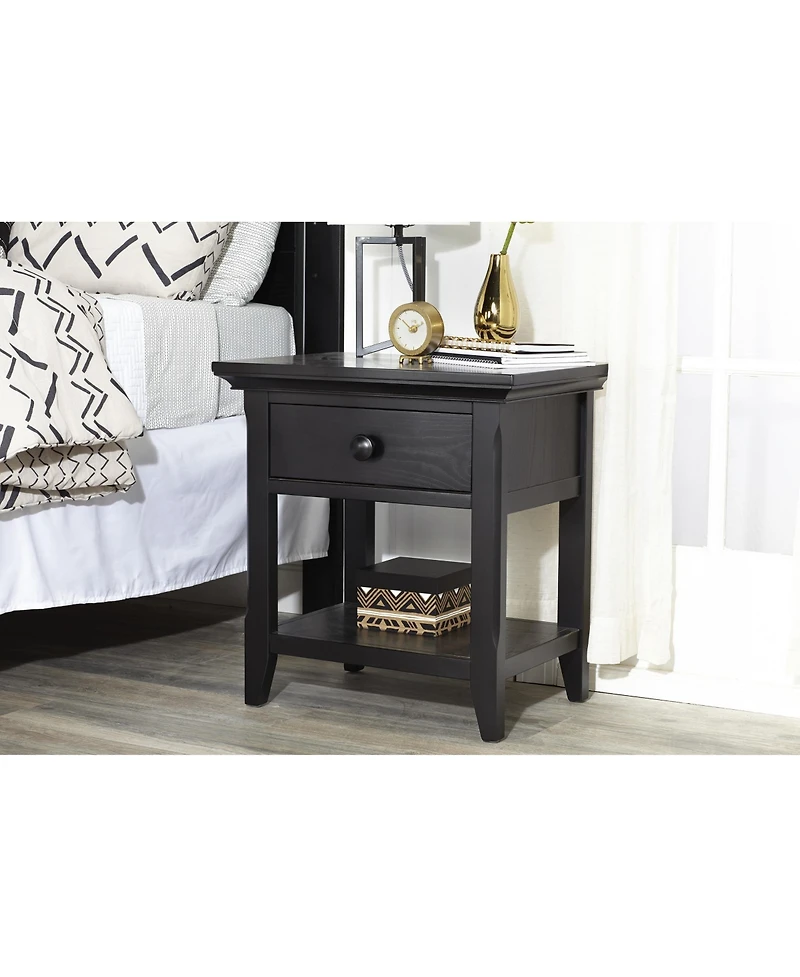 One Drawer Nightstand for Minimalist Bedrooms and Compact Storage