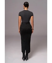 Jluxlabel Women's Joy Suede Maxi Skirt