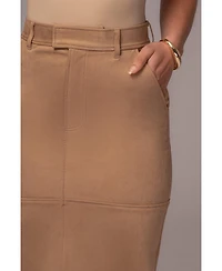 Jluxlabel Women's Joy Suede Maxi Skirt