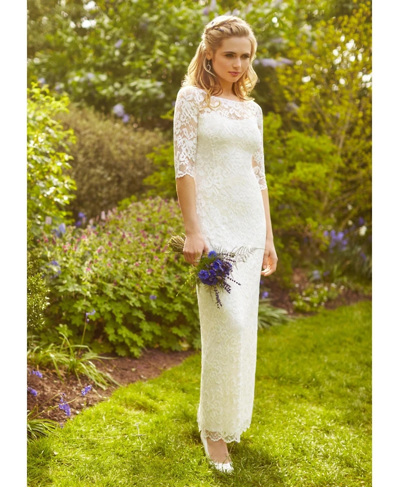 Alie Street London Women's Lila Gown Long (Ivory)