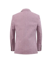 Elie Balleh Boys Lavender Slim Fit Classic Melange Jacket