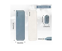 Naturehike Ultralight Self Inflating Insulated Sleeping Pad with Foam, Lightweight Rectangular Mat for Camping Backpacking Hiking Traveling,