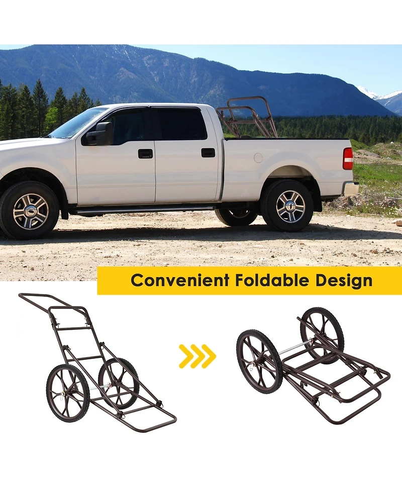 Larger Capacity Folding Deer Game Cart