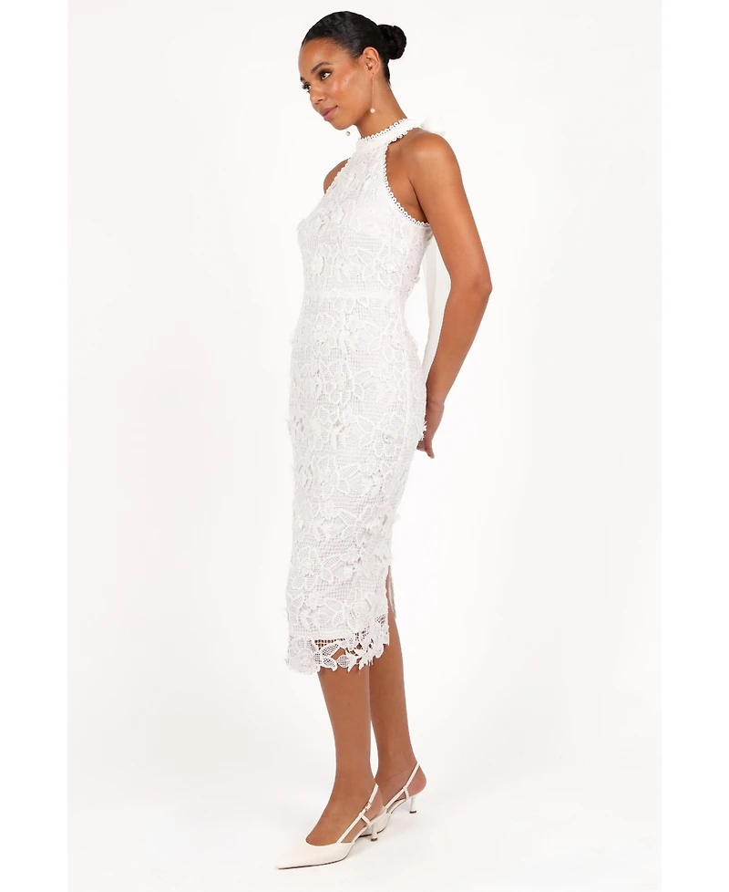 Petal and Pup Women's Adalyn Halterneck Midi Dress