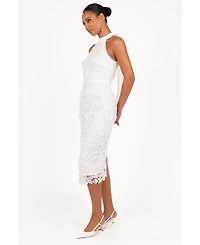 Petal and Pup Women's Adalyn Halterneck Midi Dress