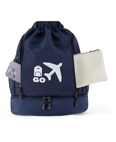 Perfect Personal Travel Go Bag- Navy