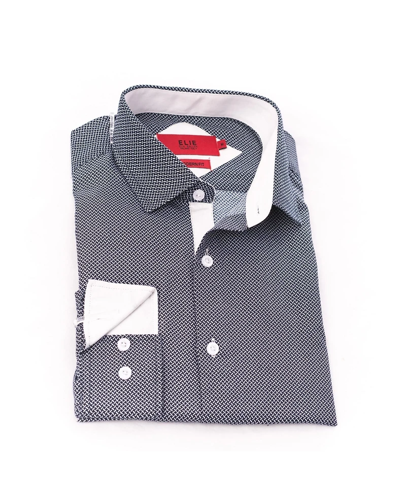 Elie Balleh Little Boys Black Button-Down Slim Fit Shirt