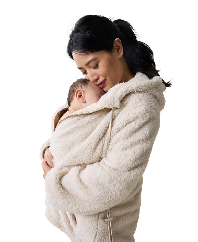 Ingrid + Isabel Maternity Zip Up Teddy Jacket
