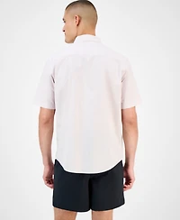 Alfani Men's Pacco Short Sleeve Striped Button-Front Shirt, Exclusively at Macy's