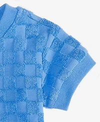 First Impressions Baby Boys Checkered Terry T-Shirt & Shorts, Exclusively at Macy's