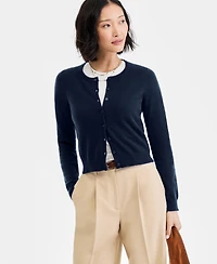 Charter Club Women's 100% Cashmere Crewneck Cardigan, Macy's Exclusive