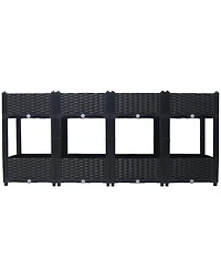 Streamdale Elevated Planter Box with Drainage (63"x15.7"x27.7")