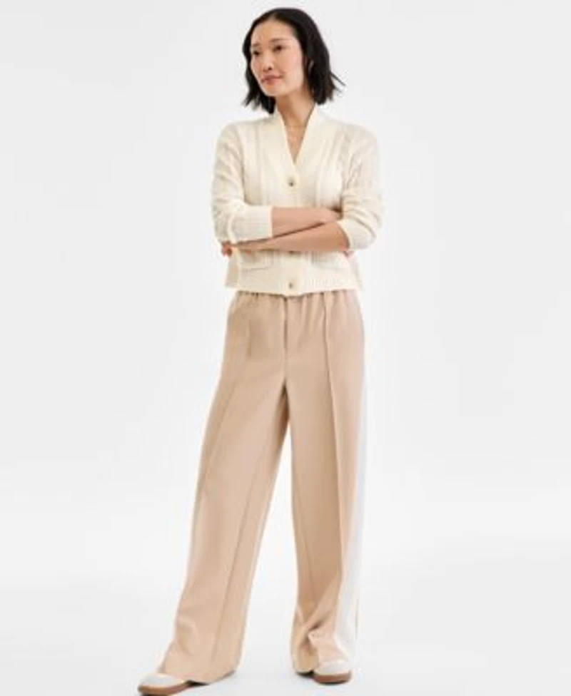 Charter Club Womens 100 Cashmere Cable Knit Cropped Cardigan Sweater Pxs Xxl Macys Exclusive