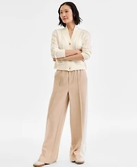 Charter Club Womens 100 Cashmere Cable Knit Cropped Cardigan Sweater Pxs Xxl Macys Exclusive