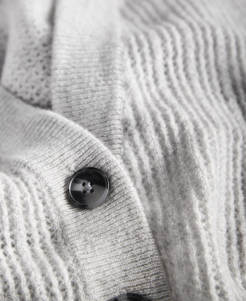 Charter Club Women's 100% Cashmere Pointelle Boyfriend Cardigan, Macy's Exclusive