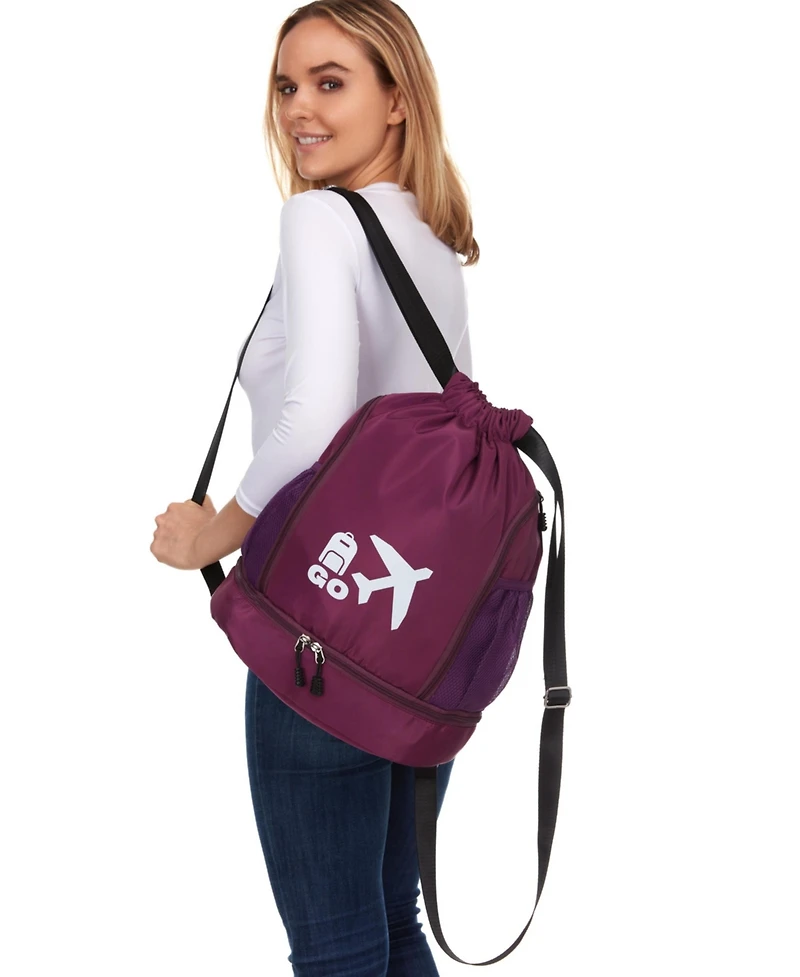 Perfect Personal Travel Go Bag- Purple