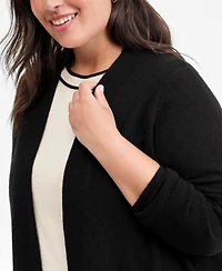 Charter Club Plus 100% Cashmere Duster Cardigan, Macy's Exclusive