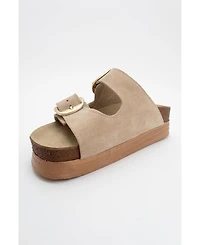 Harbor Suede Leather Two-Strap Sandal (Women)
