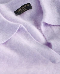 Charter Club Women's Brushed 100% Cashmere Collared Sweater, Macy's Exclusive