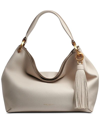 Donna Karan New York Glenwood Leather Shoulder with Tassel Detail