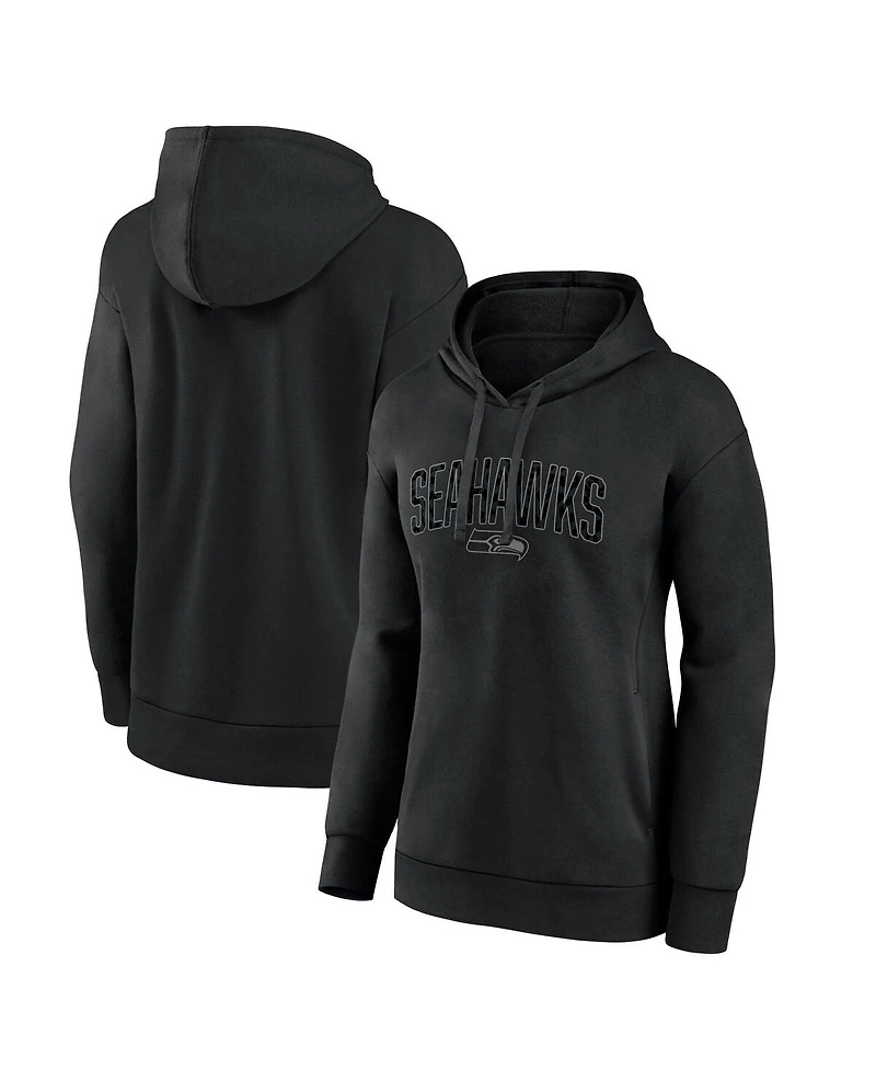 Fanatics Women's Seattle Seahawks Blackout Luxe Arch Pullover Sweatshirt